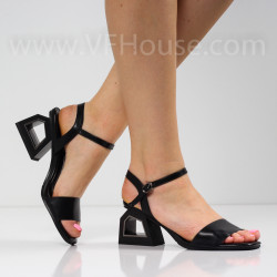 ДАМСКИ САНДАЛИ НА ТОК - 1403-89213219 BLACK