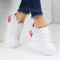 ДАМСКИ КЕЦОВЕ - 1803-85710211307 WHITE/RED