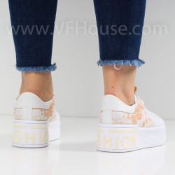 ДАМСКИ КЕЦОВЕ - 1803-85711211308 WHITE/BEIGE