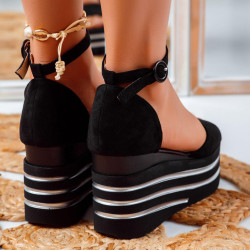 ДАМСКИ САНДАЛИ НА ПЛАТФОРМА - 2004-311212705 BLACK