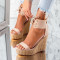 ДАМСКИ САНДАЛИ НА ПЛАТФОРМА - 2004-301213016 BEIGE