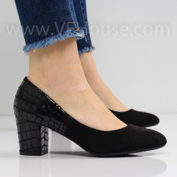 ДАМСКИ ОБУВКИ НА ТОК - 3103-3182211515 BLACK