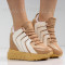 ДАМСКИ КЕЦОВЕ НА ПЛАТФОРМА - 1505-5402213406 BEIGE/WHITE
