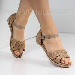 ДАМСКИ САНДАЛИ - 1505-15053211407 BEIGE