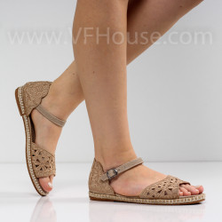 ДАМСКИ САНДАЛИ - 1505-15053211407 BEIGE