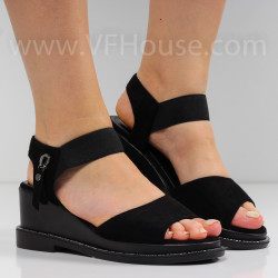 ДАМСКИ САНДАЛИ НА ПЛАТФОРМА - 3005-09212203 BLACK