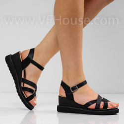 ДАМСКИ САНДАЛИ НА ПЛАТФОРМА - 3005-08211512 BLACK