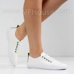 ДАМСКИ КЕЦОВЕ - 0206-9582211209 WHITE/GREEN