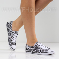ДАМСКИ КЕЦОВЕ - 0206-001211010 WHITE/LEOPARD