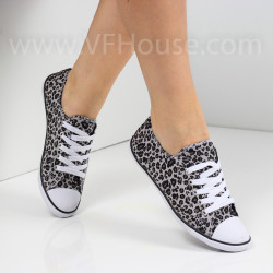 ДАМСКИ КЕЦОВЕ - 0206-001211010 BLACK/LEOPARD
