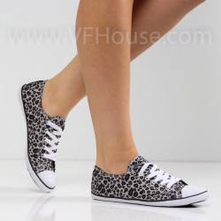 ДАМСКИ КЕЦОВЕ - 0206-001211010 BLACK/LEOPARD