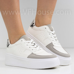 ДАМСКИ КЕЦОВЕ - 0206-639211312 WHITE/SNAKE