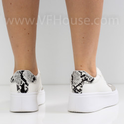 ДАМСКИ КЕЦОВЕ - 0206-639211312 WHITE/SNAKE