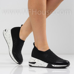 ДАМСКИ КЕЦОВЕ НА ПЛАТФОРМА - 0206-1463211513 BLACK