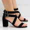 ДАМСКИ САНДАЛИ НА ТОК - 0806-11211502 BLACK