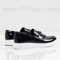 МЪЖКИ МОКАСИНИ - 0507-001211604 BLACK/WHITE