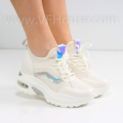 ДАМСКИ КЕЦОВЕ НА ПЛАТФОРМА -2021-11511-3 White