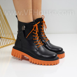 Дамски боти-2510-251718 Black/Orange