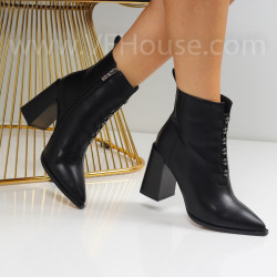 Дамски боти на ток-2510-2507510 Black