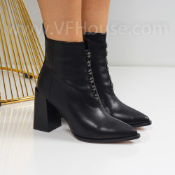 Дамски боти на ток-2510-2507510 Black