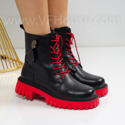 Дамски боти-2510-251718 Black/Red
