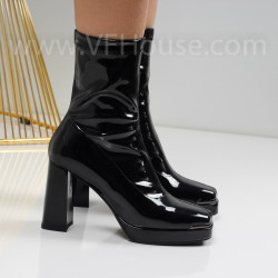 Дамски боти на ток-2510-367370 Black