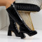 Дамски ботуши-2510-23867559 Black