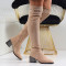 Дамски чизми-2510-41443702 Beige