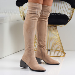 Дамски чизми-2510-41443702 Beige