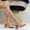 Дамски чизми-2510-40865322 Beige