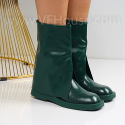 Дамски боти-2510-259718574 Green Pu
