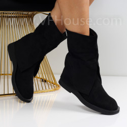 Дамски боти-2510-259718574 Black Velvet