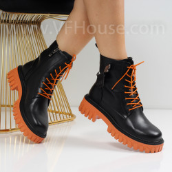 Дамски боти-2510-251718 Black/Orange