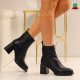 Дамски боти естествена кожа-2710-2857212 Black