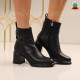 Дамски боти естествена кожа-2710-2857212 Black