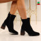 Дамски боти естествена кожа-2710-0303019 Black