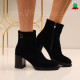 Дамски боти естествена кожа-2710-5105 Black