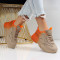 Дамски маратонки-2712-312-3 Orange\Beige