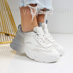 Дамски маратонки-2712-312-3 Grey\White