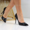Дамски елегантни обувки на ток-2712-4503-1 Black