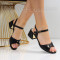 Дамски сандали на ток-0608950 Black