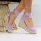 ДАМСКИ САНДАЛИ НА ПЛАТФОРМА - 173303 PURPLE