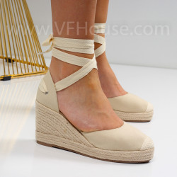 ДАМСКИ САНДАЛИ НА ПЛАТФОРМА - 173303 BEIGE