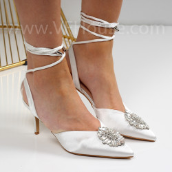 ДАМСКИ САНДАЛИ НА ТОК-1728 WHITE