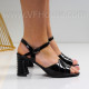 Дамски сандали на ток-06106116 Black