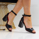 Дамски сандали на ток-0643052530 Black/Red