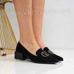 Дамски обувки на ток-0629557930 Black
