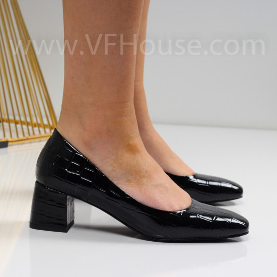 Дамски обувки на ток-06117572 Black
