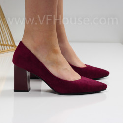 Дамски обувки на ток-0625297890 Purple