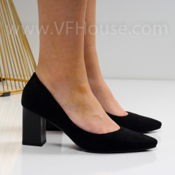 Дамски обувки на ток-0625297890 Black